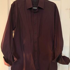English Laundry Burgundy Button Down Shirt